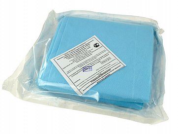 Простыня хирургическая стерильная, 42гр/м2 (спанбонд) 200 х 140см 1 шт, голубая