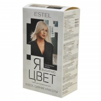 Купить estel (эстель) крем-гель краска для волос я выбираю цвет тон 10/76 скандинавский блондин в Нижнем Новгороде