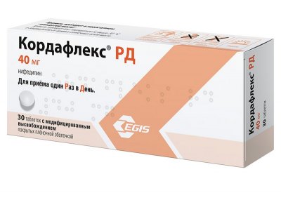 Купить кордафлекс рд, таблетки с контролируемым высвобождением, покрытые оболочной 40мг, 30 шт в Нижнем Новгороде