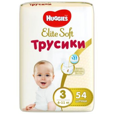 Купить huggies (хаггис) трусики elitesoft 3, 6-11кг 54 шт в Нижнем Новгороде