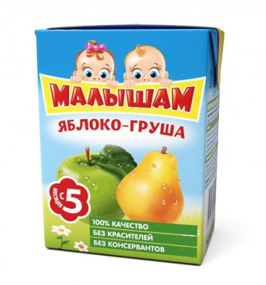 Купить малышам нектар яблоко-груша неосветленный с 5 месяцев, 200мл в Нижнем Новгороде