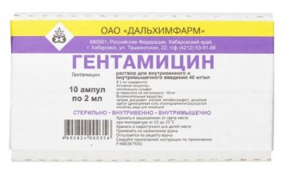 Купить гентамицин, раствор для внутривенного и внутримышечного введения 40мг/мл, ампулы 2мл, 10 шт в Нижнем Новгороде