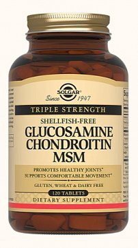 Solgar (Солгар) Глюкозамин-Хондроитин комплекс и МСМ, таблетки, 120 шт БАД