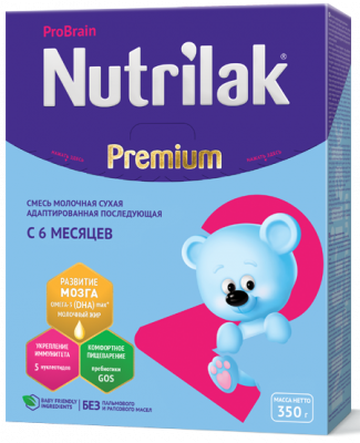 Купить нутрилак премиум 2 (nutrilak premium 2) молочная смесь с 6 месяцев, 350г в Нижнем Новгороде