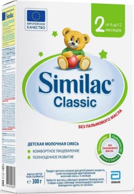 Купить симилак (similac) классик 2, смесь молочная 6-12 месяцев, 300г в Нижнем Новгороде