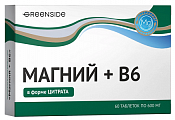 Купить магний+в6 грин сайд, таблетки массой 600мг 60шт бад в Нижнем Новгороде