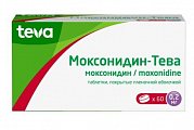 Купить моксонидин-тева, таблетки покрытые пленочной оболочкой 0,2 мг, 60 шт в Нижнем Новгороде