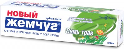 Купить новый жемчуг зубная паста 7трав, 100мл в Нижнем Новгороде