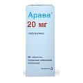 Купить арава, таблетки, покрытые пленочной оболочкой 20мг, 30 шт в Нижнем Новгороде