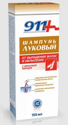 Купить 911 луковый шампунь для волос от выпадения и облысения красный перец, 150мл в Нижнем Новгороде