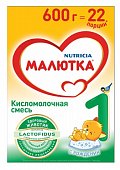 Купить малютка 1 смесь сухая кисломолочная c рождения, 600 г в Нижнем Новгороде