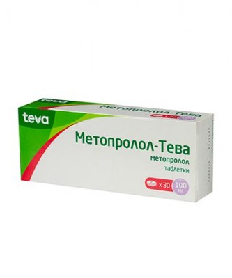 Купить метопролол-тева, таблетки 100мг, 30 шт в Нижнем Новгороде