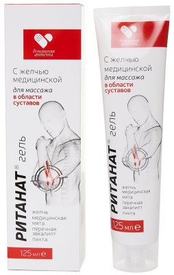 Купить домашняя аптечка, ританат гель для массажа тела в области суставов, 125мл в Нижнем Новгороде