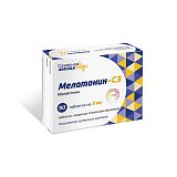 Мелатонин-СЗ, таблетки, покрытые пленочной оболочкой 3мг, 90 шт