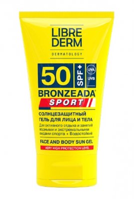 Купить librederm bronzeada sport (либридерм) гель солнцезащитный для лица и тела, 50мл spf150 в Нижнем Новгороде