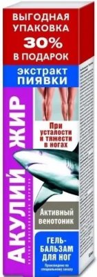 Купить акулий жир гель-бальз. д/ног экстр.пиявки 125мл в Нижнем Новгороде