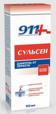 Купить 911 сульсен шампунь против перхоти, 150мл в Нижнем Новгороде