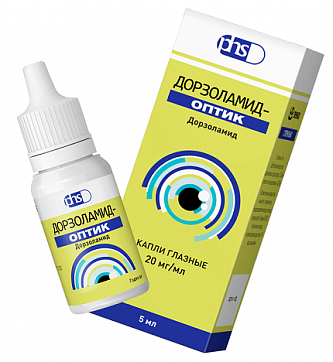 Дорзоламид-Оптик, капли глазные 20мг/мл, флакон 5мл