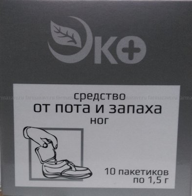 Купить эко средство для ног от пота и запаха, пакеты 1,5г 10 шт в Нижнем Новгороде