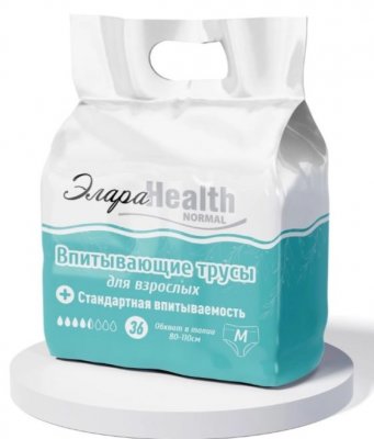 Купить элараhealth normal подгузники-трусики для взрослых нормал, размер m 36 шт в Нижнем Новгороде
