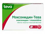Купить моксонидин-тева, таблетки покрытые пленочной оболочкой 0,4 мг, 30 шт в Нижнем Новгороде