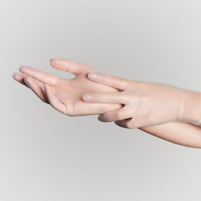Купить перчатки sf gloves диагностические виниловые нестерильные неопудрен размер l, 50 пар, прозрачные в Нижнем Новгороде