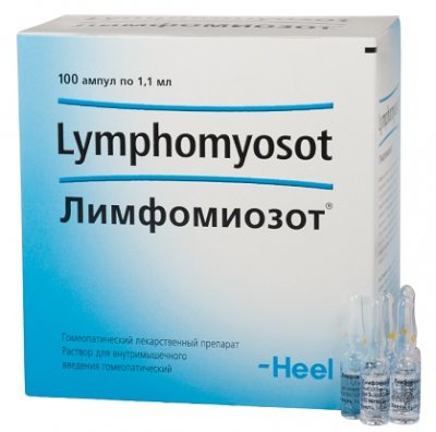Купить лимфомиозот, раствор для внутримышечного введения гомеопатический 1,1мл, ампулы 100шт в Нижнем Новгороде