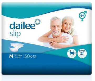 Dailee super (Дэйли Супер) подгузники для взрослых для людей с тяжелой степенью недержания medium (средний) 30 шт.