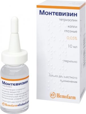 Купить монтевизин, капли глазные 0,05%, флакон 10мл в Нижнем Новгороде