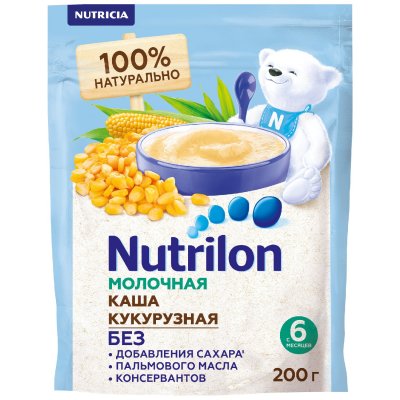 Купить nutrilon (нутрилон) каша молочная кукурузная с 6 месяцев, 200г в Нижнем Новгороде