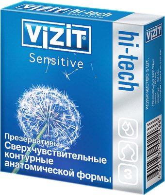 Купить презервативы визит hi-tech sensitive, сверхчувствит. №3 в Нижнем Новгороде