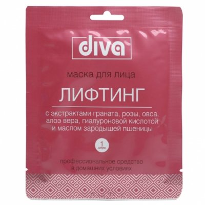 Купить diva (дива) маска для лица и шеи тканевая лифтинг, 1шт в Нижнем Новгороде