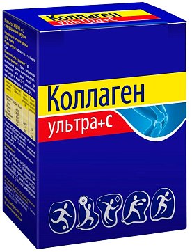 Коллаген Ультра+ С, порошок с натуральным вкусом пакет-саше массой 8 гр 7 шт. БАД