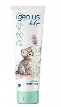 Genius Baby (Джениус Бэби) крем-эмолент детский 0+, 75мл