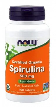 Now Foods (Нау Фудс) Спирулина натуральная, таблетки 200 шт БАД