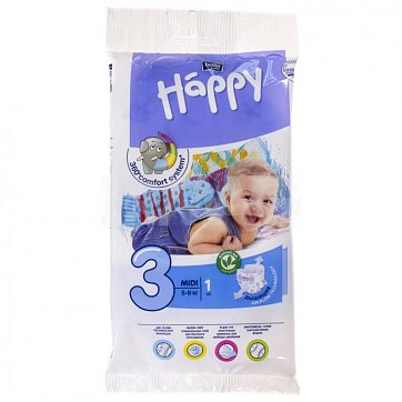 Bella Baby Happy (Белла) подгузники 3 Миди 5-9кг 1 шт