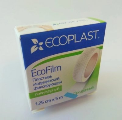 Купить ecoplast ecofilm пластырь медицинский фиксирующий полимерный 1,25см х 5м в Нижнем Новгороде