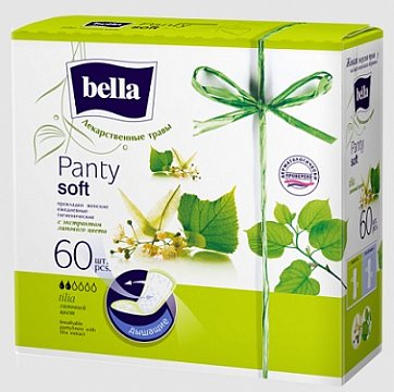 Bella (Белла) прокладки Panty Herbes с экстрактом Липового цвета 60 шт