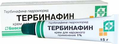 Купить тербинафин, крем для наружного применения 1%, 15г в Нижнем Новгороде
