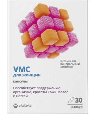 Купить витаминно-минеральный комплекс vmc для женщин витатека, капсулы 0,817г, 30 шт бад в Нижнем Новгороде