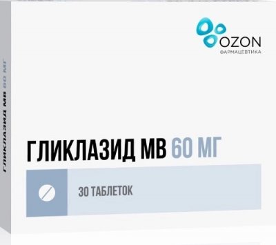 Купить гликлазид мв, таблетки с модифицированным высвобождением 60мг, 30 шт в Нижнем Новгороде