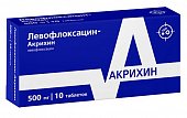 Купить левофлоксацин-акрихин, таблетки, покрытые пленочной оболочкой 500мг, 10 шт в Нижнем Новгороде
