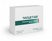 Купить тиоцетам, раствор для внутривенного и внутримышечного введения 25 мг+100 мг/мл, ампулы 5мл, 10 шт в Нижнем Новгороде