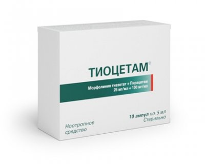 Купить тиоцетам, раствор для внутривенного и внутримышечного введения 25 мг+100 мг/мл, ампулы 5мл, 10 шт в Нижнем Новгороде