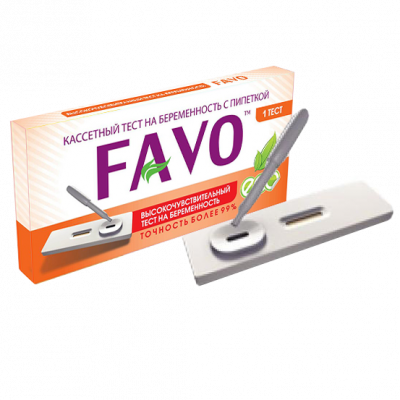 Купить тест для определения беременности favo кассетный с пипеткой, 1 шт в Нижнем Новгороде