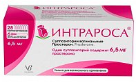 Купить интрароса, суппозитории вагинальные 6,5мг, 28 шт+ в комплекте с аппликаторами-6 шт в Нижнем Новгороде
