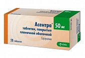 Купить асентра, таблетки, покрытые пленочной оболочкой 50мг, 28 шт в Нижнем Новгороде