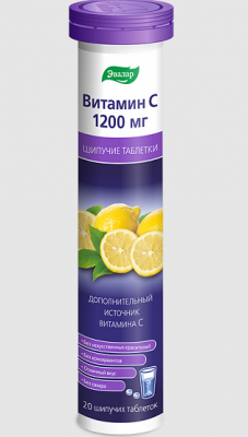 Купить витамин с 1200мг эвалар, таблетки шипучие 3,8г, 20 шт бад в Нижнем Новгороде