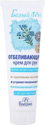 Купить белый лен, кремя для рук отбеливающий против пигментных пятен с омолаживающим эффектом, 100 мл в Нижнем Новгороде