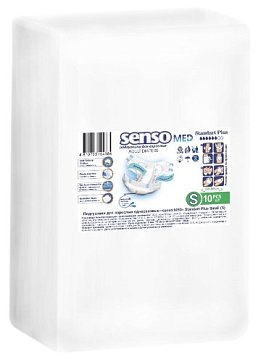 Senso Med (Сенсо Мед) подгузники для взрослых Стандарт Плюс, размер S, 10 шт